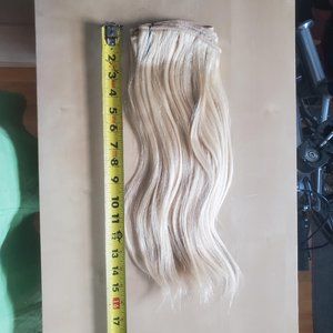 16" Blonde Weave Human Hair
